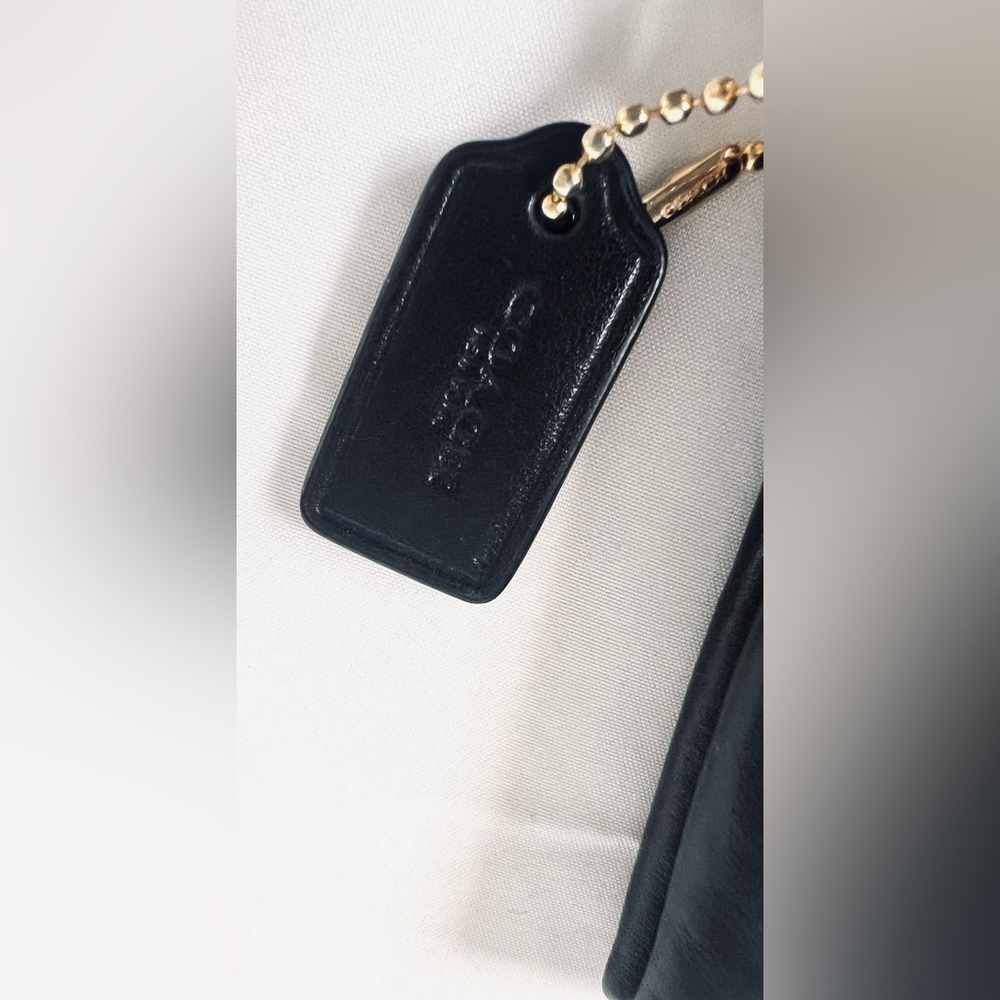 Coach Black Leather Zip Pouch - Picture 7 of 12
